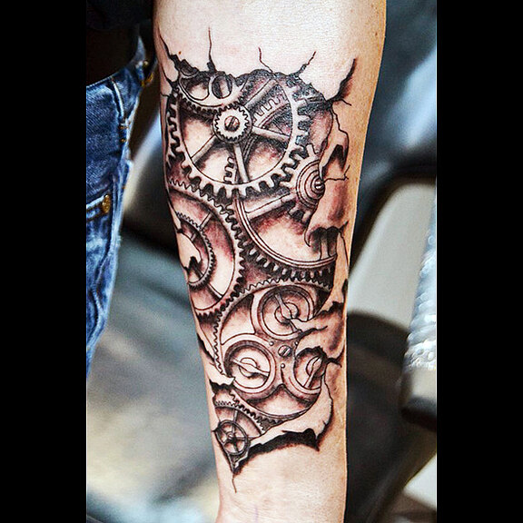 Tattoo-Stil Steampunk